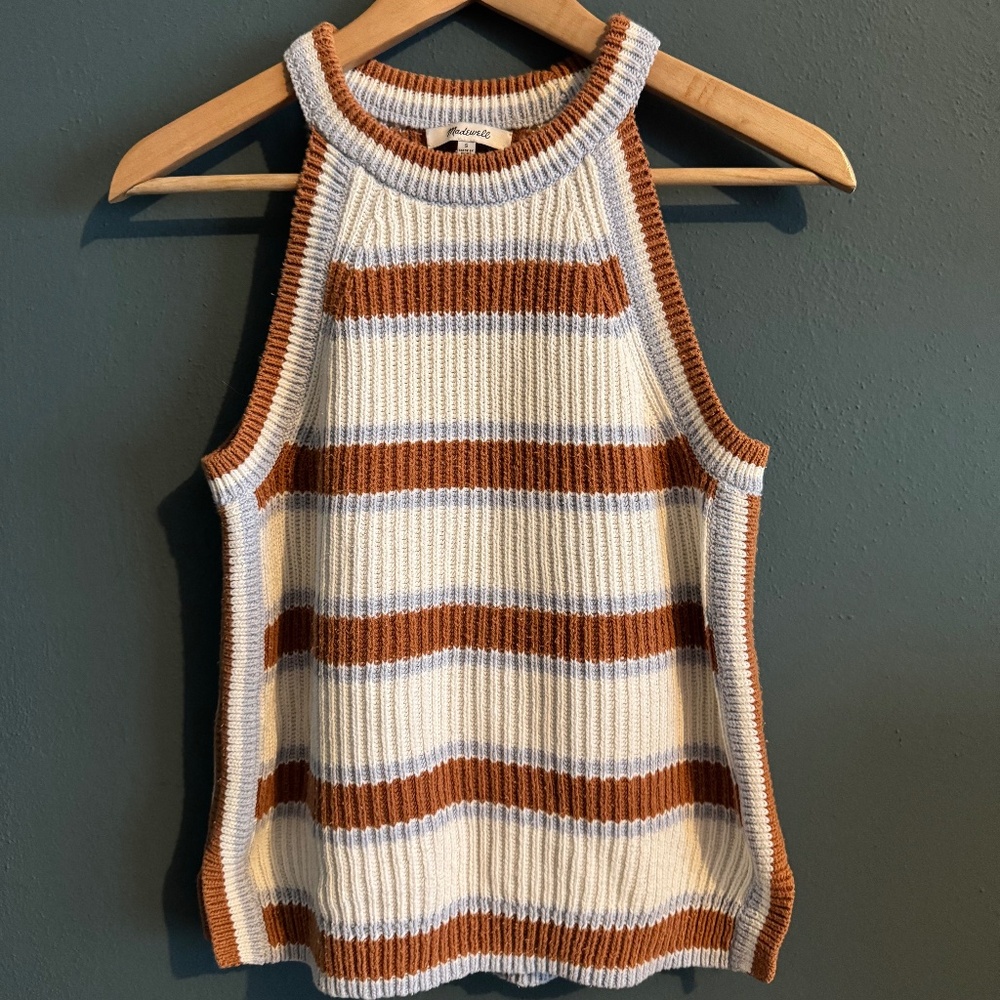 Madewell Chunky Rib Knit Racerback Tank S